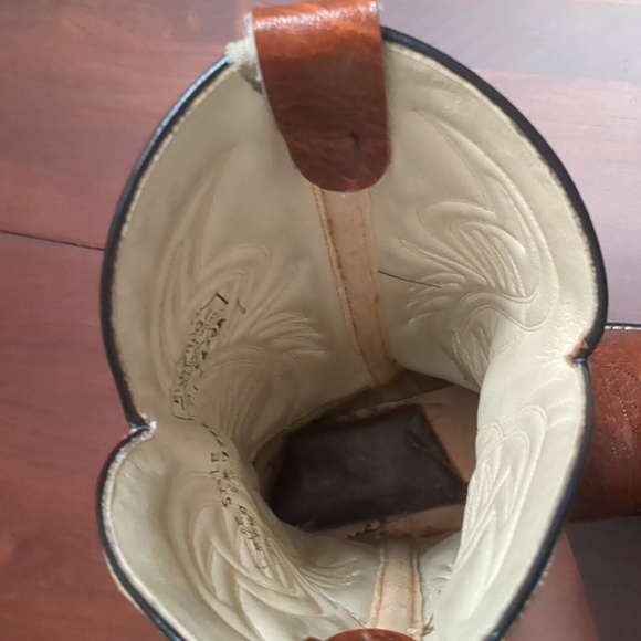 Bronco Brown Cowboy Western Boots size men's 7.5 - Picture 8 of 11